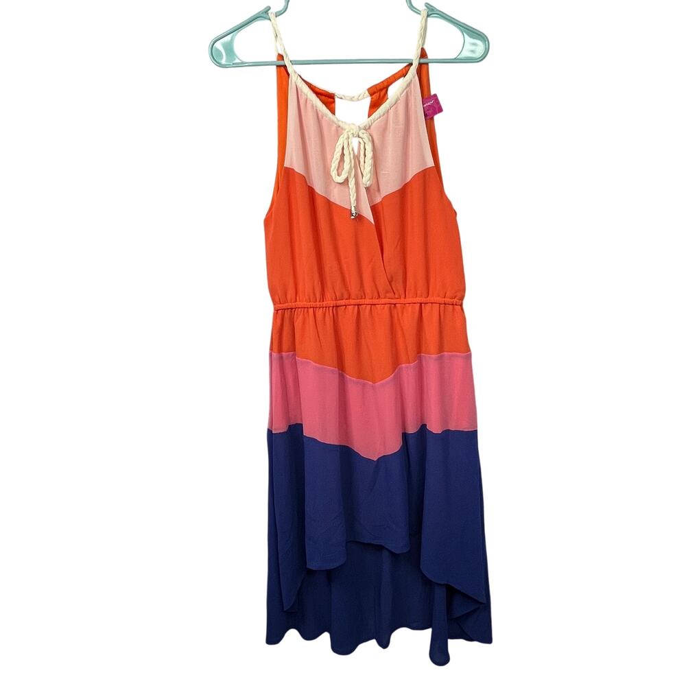 NWT Umgee Colorblock Mini Dress - Pink, Orange, Blue